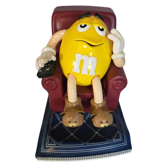 Vintage M&M Dispenser Yellow Peanut in Lounge Chair - Picture 1 of 5
